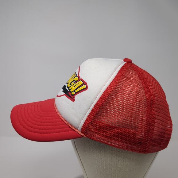Bazinga Snapback Trucker Hat Red OS Adjustable Mesh Back The Big Bang Theory - Picture 3 of 10